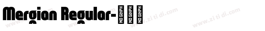 Mergian Regular字体转换